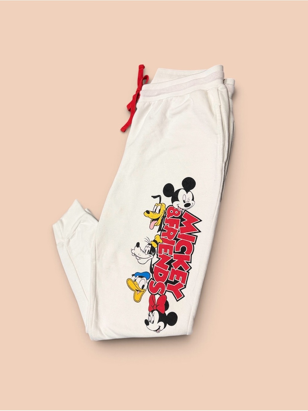 Disney Mickey & Friends Cream Jogger Pants for Kids XL(15-17)